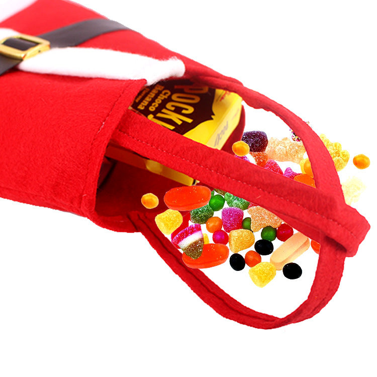 Wholesale Christmas Tree Non Woven Fabric Candy Santa Claus Gift Bag